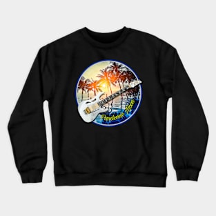 Pandemic Moon- Electric Sunset Crewneck Sweatshirt